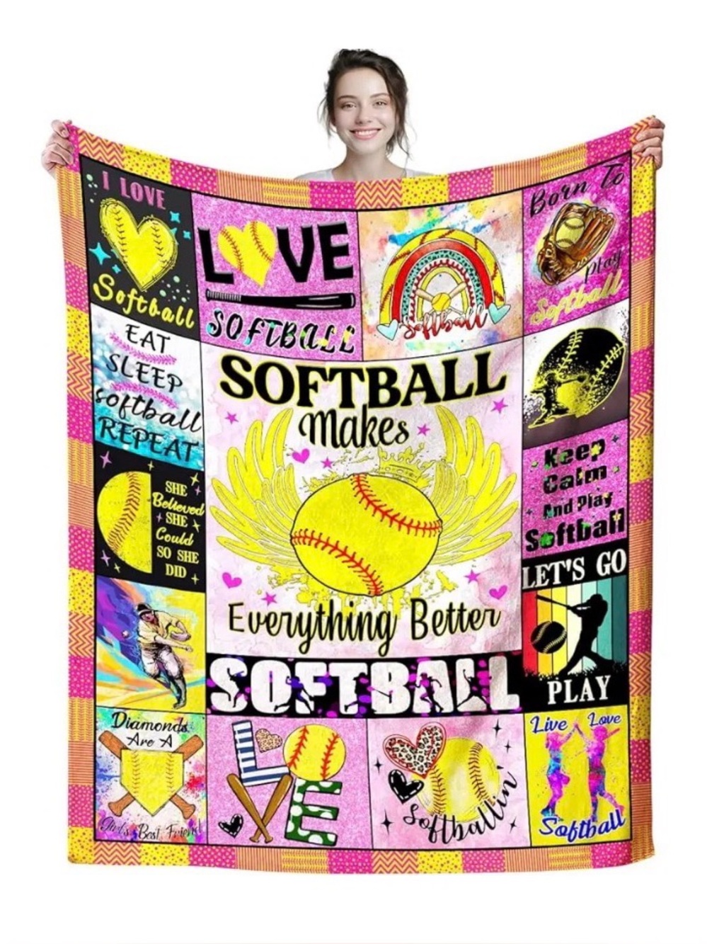 New 50x60 Softball Throw
